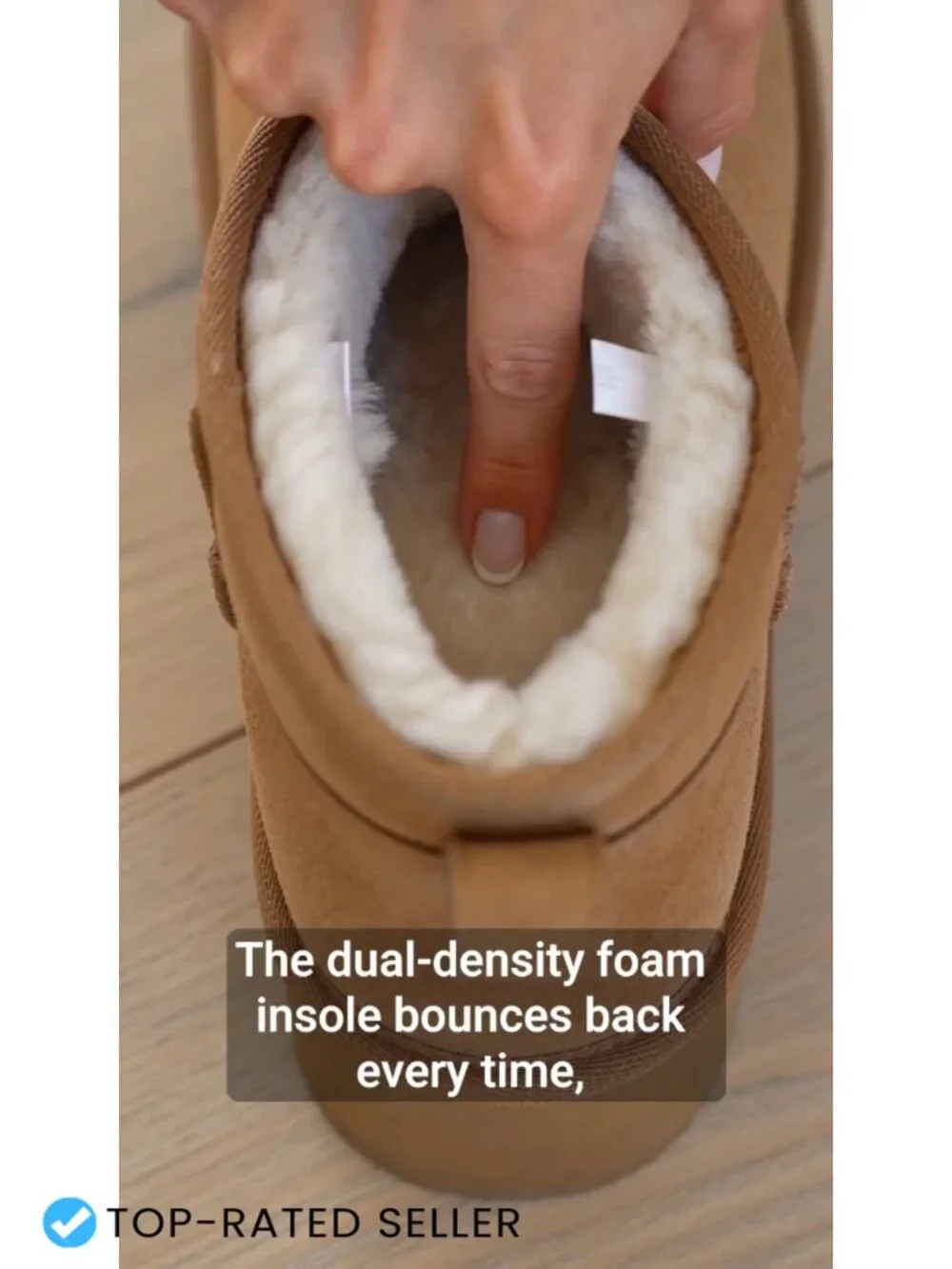 Fuzzy Lined Ankle Boots Women Platform Suede Winter Snow Boots